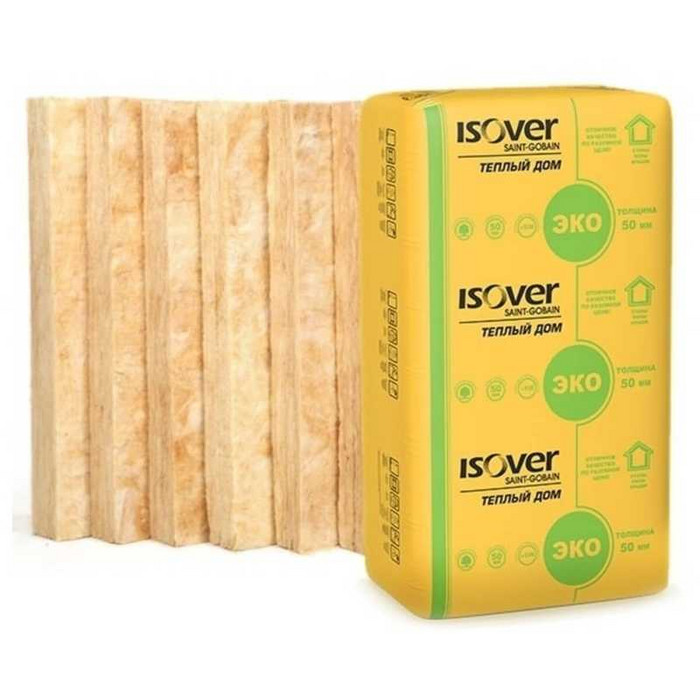Утеплитель Isover Изовер Тёплый Дом Плита 50х610х1170 в Рахье